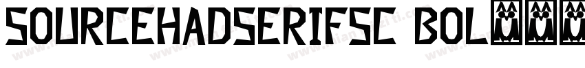 sourcehadSerifsc Bol字体转换